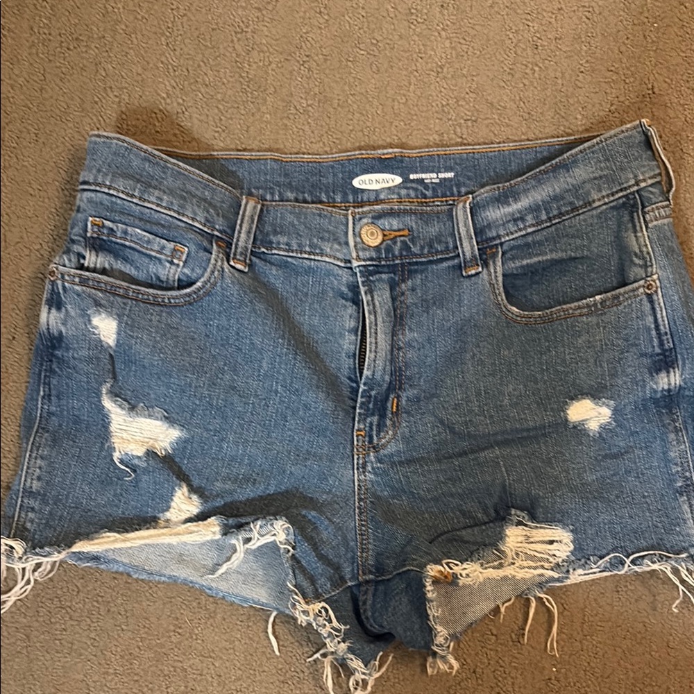 Old Navy Distressed Blue Jean Shorts